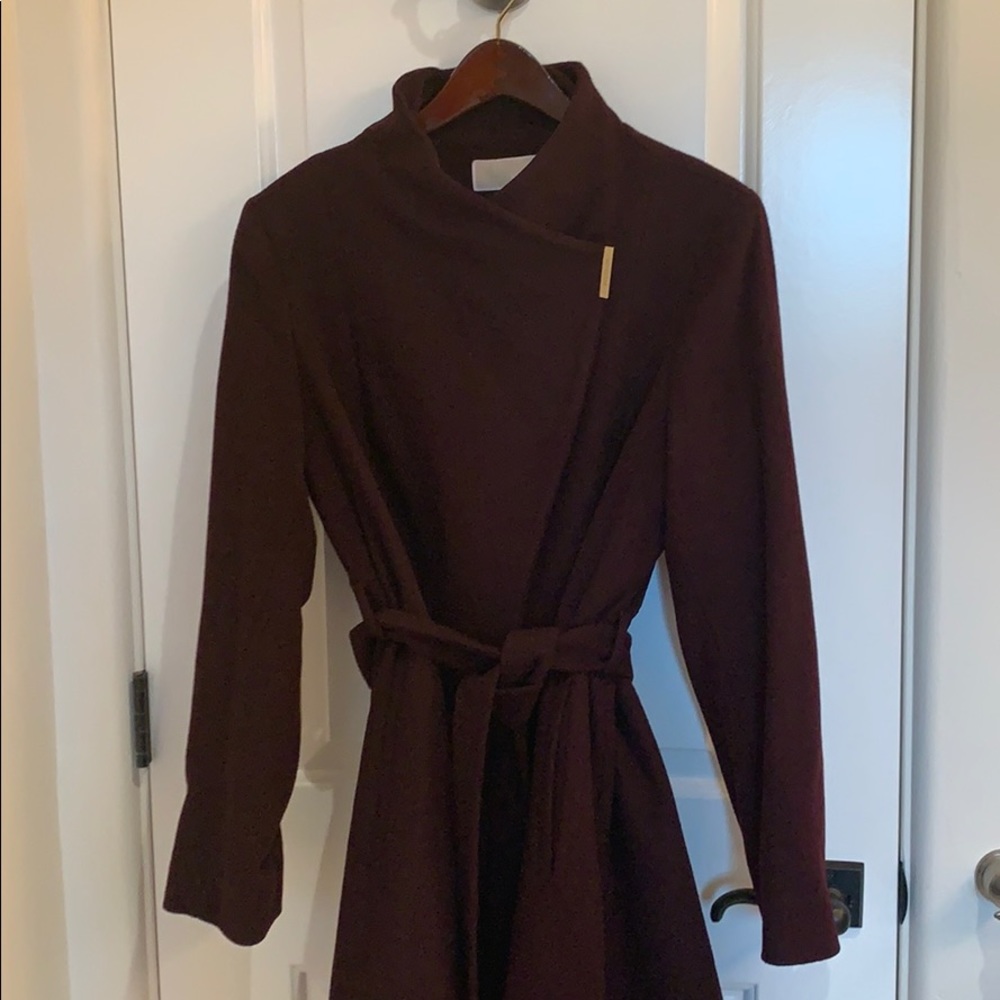 Michael Kors asymmetrical belted coat - Picture 4 of 5